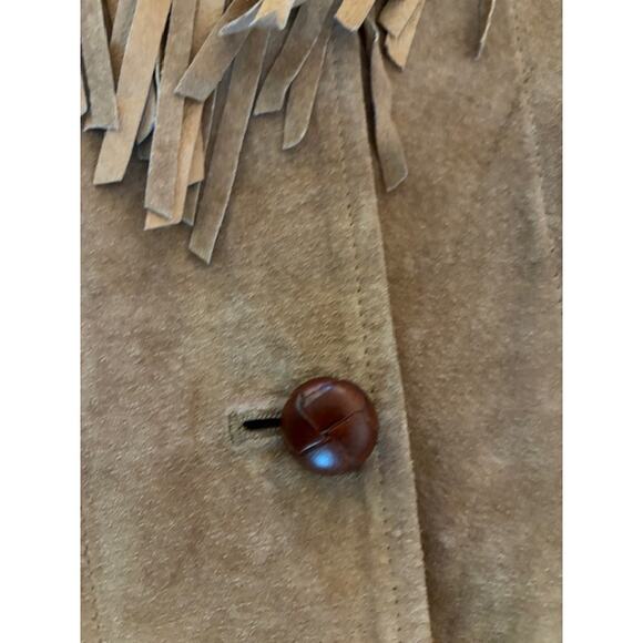 Vintage Fringe Ralph Lauren Leather Jacket Size Small - Picture 4 of 6